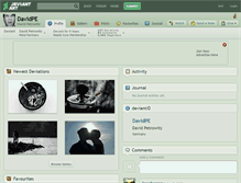 Tablet Screenshot of davidpe.deviantart.com