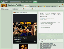 Tablet Screenshot of dukenukemfanclub.deviantart.com