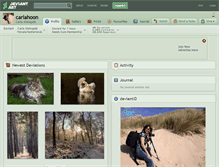 Tablet Screenshot of carlahoon.deviantart.com