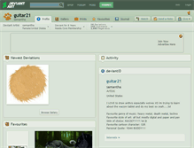 Tablet Screenshot of guitar21.deviantart.com