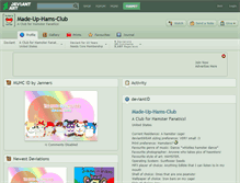 Tablet Screenshot of made-up-hams-club.deviantart.com