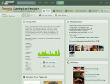 Tablet Screenshot of cushing-lee-fanclub.deviantart.com