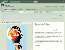 Tablet Screenshot of fox-gurl.deviantart.com