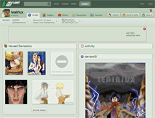 Tablet Screenshot of leairiux.deviantart.com