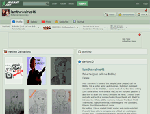 Tablet Screenshot of iamthewalrus46.deviantart.com