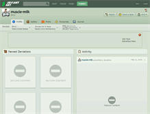 Tablet Screenshot of muscle-milk.deviantart.com