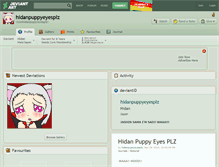 Tablet Screenshot of hidanpuppyeyesplz.deviantart.com