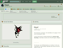 Tablet Screenshot of glopon.deviantart.com