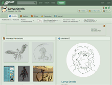 Tablet Screenshot of larrya-oryelis.deviantart.com