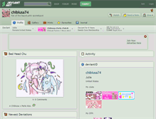 Tablet Screenshot of chibiusa74.deviantart.com