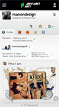 Mobile Screenshot of manondesign.deviantart.com
