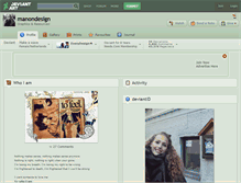 Tablet Screenshot of manondesign.deviantart.com