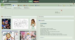 Desktop Screenshot of lovelyapple.deviantart.com