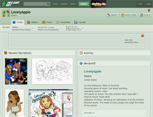 Tablet Screenshot of lovelyapple.deviantart.com