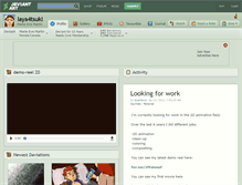 Tablet Screenshot of laya4tsuki.deviantart.com