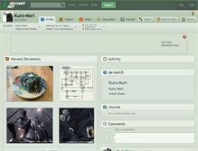 Tablet Screenshot of kuro-mori.deviantart.com