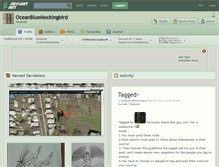Tablet Screenshot of oceanbluemockingbird.deviantart.com