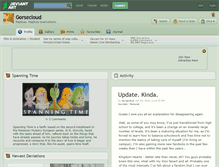 Tablet Screenshot of gorsecloud.deviantart.com