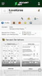 Mobile Screenshot of ilovekorea.deviantart.com