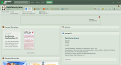Desktop Screenshot of kazehana-ayame.deviantart.com