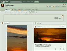 Tablet Screenshot of cloud-chaser.deviantart.com