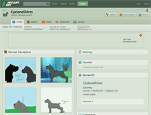 Tablet Screenshot of cycloneshires.deviantart.com