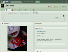 Tablet Screenshot of deathgallery.deviantart.com