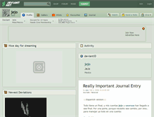 Tablet Screenshot of jejo.deviantart.com
