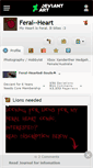 Mobile Screenshot of feral--heart.deviantart.com