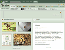 Tablet Screenshot of caligis.deviantart.com