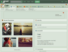 Tablet Screenshot of cupp.deviantart.com