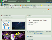 Tablet Screenshot of dmem4e.deviantart.com