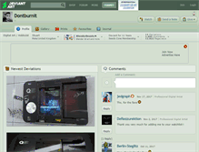 Tablet Screenshot of dontburnit.deviantart.com