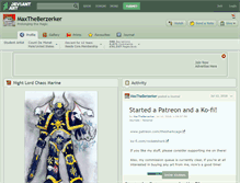 Tablet Screenshot of maxtheberzerker.deviantart.com