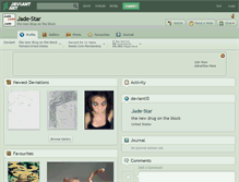 Tablet Screenshot of jade-star.deviantart.com