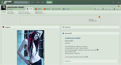 Desktop Screenshot of lukehunter-model.deviantart.com