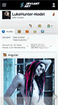 Mobile Screenshot of lukehunter-model.deviantart.com