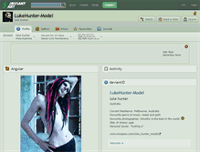 Tablet Screenshot of lukehunter-model.deviantart.com