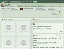 Tablet Screenshot of maus702.deviantart.com