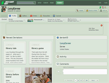 Tablet Screenshot of lexyeevee.deviantart.com