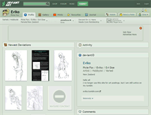 Tablet Screenshot of eviko.deviantart.com