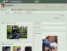 Tablet Screenshot of aoi-channnu.deviantart.com