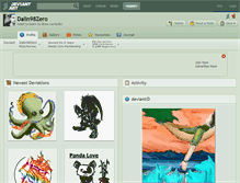 Tablet Screenshot of dalin98zero.deviantart.com