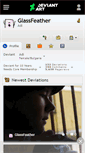 Mobile Screenshot of glassfeather.deviantart.com