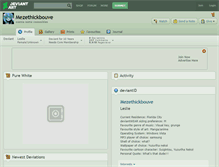 Tablet Screenshot of mezethickbouve.deviantart.com