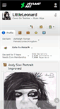 Mobile Screenshot of littleleonard.deviantart.com