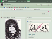Tablet Screenshot of littleleonard.deviantart.com