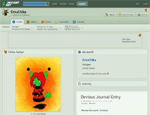 Tablet Screenshot of emuchika.deviantart.com