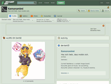 Tablet Screenshot of kemonomimi.deviantart.com