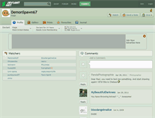 Tablet Screenshot of demonspawn67.deviantart.com